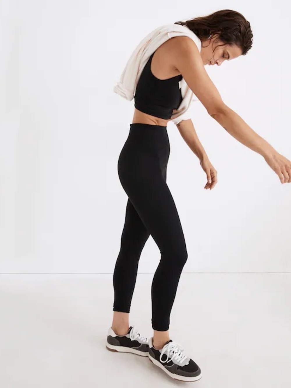 Madewell MWL High-Rise Black Leggings - Picture 2 of 9